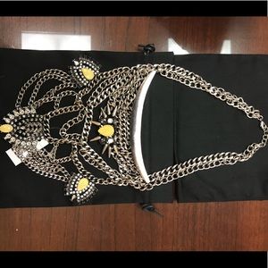 BaubleBar boho silver bib necklace!